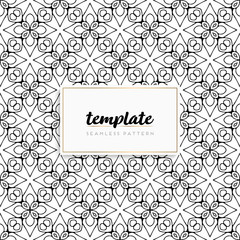 Background mandala seamless pattern vector