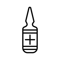 ampoule icon vector illustration photo