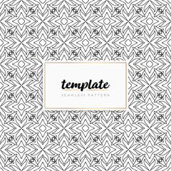 Background mandala seamless pattern vector