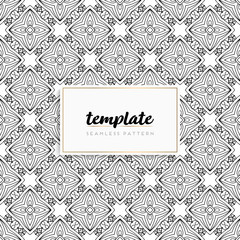 Background mandala seamless pattern vector