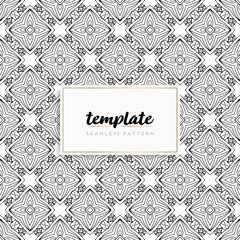 Background mandala seamless pattern vector