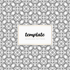 Background mandala seamless pattern vector