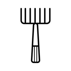 rake icon vector illustration photo