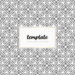 Background mandala seamless pattern vector