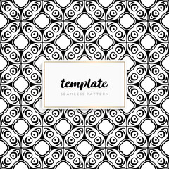 Background mandala seamless pattern vector