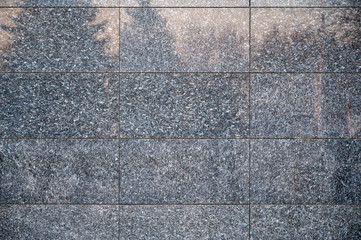 Granite building wall background in gray