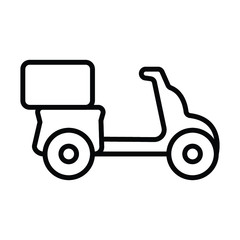 scooter bike icon vector illustration photo