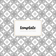 Background mandala seamless pattern vector