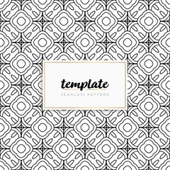 Background mandala seamless pattern vector