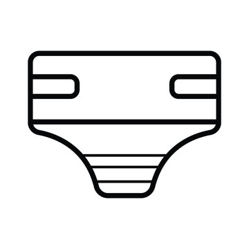 recommend clip art: Diaper icon. Baby diapers simple isolated illustration