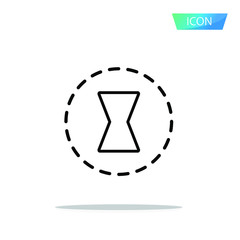 slow motion icon isolated on white background.
