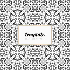 Background mandala seamless pattern vector