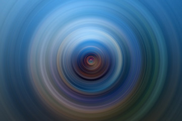 Speaker shape simple design. Round circles with different colors. Digitally made illustration from the scratch.