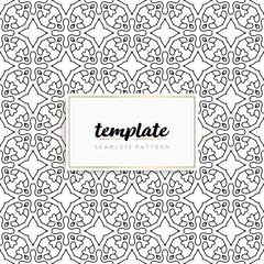 Background mandala seamless pattern vector