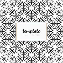 Background mandala seamless pattern vector