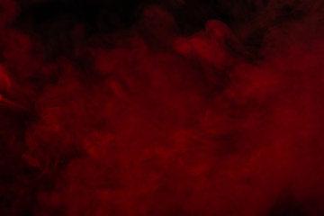 Red steam on a black background.