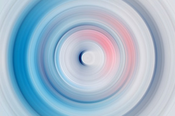 Speaker shape simple design. Round circles with different colors. Digitally made illustration from the scratch.