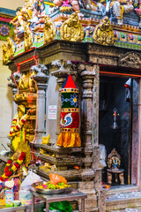 Interior of Sri Veeramakaliamman Temple in Singapore