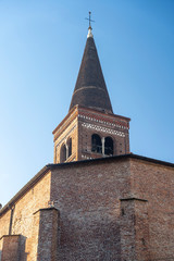 Fototapeta na wymiar Exterior of San Marco church in Milan, Italy