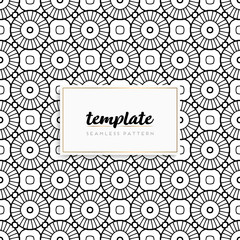 Background mandala seamless pattern vector