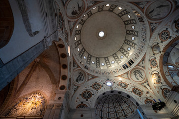 Obraz premium Church of Santa Maria delle Grazie in Milan, Italy. Interior