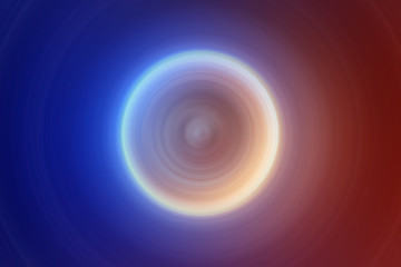 Speaker shape simple design. Round circles with different colors. Digitally made illustration from the scratch.