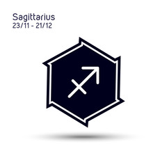 Abstract image of the zodiac symbol Sagittarius
