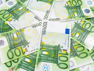 100-Euro-Banknoten - Finanz-Hintergrund