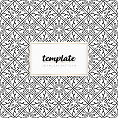 Background mandala seamless pattern vector