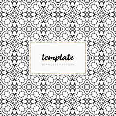 Background mandala seamless pattern vector