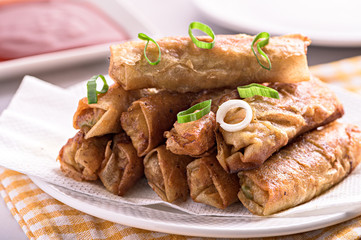 Pork Lumpiang Shanghai is a Filipino favorite, its a dish usually served at parties and feasts. This is very similar to a spring roll. 