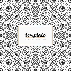 Background mandala seamless pattern vector