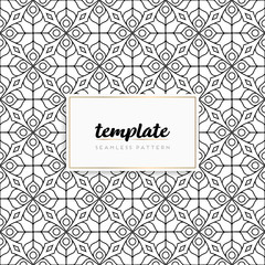 Background mandala seamless pattern vector