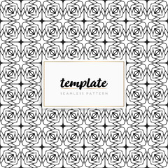 Background mandala seamless pattern vector