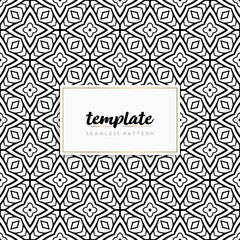 Background mandala seamless pattern vector