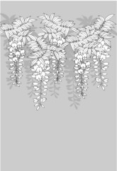 grunge floral background