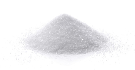 salt on white background