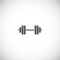 Crossfit related icon on background for graphic and web design. Creative illustration concept symbol for web or mobile app