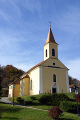 Fototapeta premium Church of Our Lady of Seven Sorrows in Veliko Trgovisce, Croatia