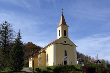 Fototapeta na wymiar Church of Our Lady of Seven Sorrows in Veliko Trgovisce, Croatia