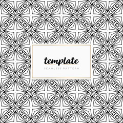 Background mandala seamless pattern vector