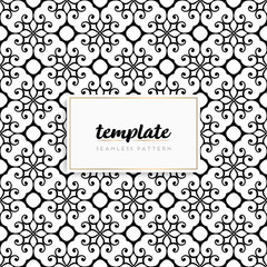 Background mandala seamless pattern vector