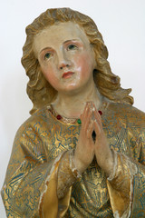 Angel, statue in Church of St. Matthew the Apostle and Evangelist in Stitar, Croatia