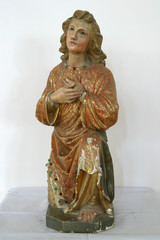 Angel, statue in Church of St. Matthew the Apostle and Evangelist in Stitar, Croatia