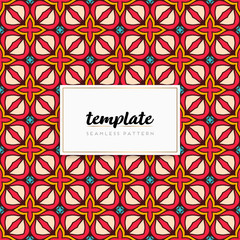 Colorful mandala seamless pattern vector