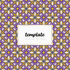 Colorful mandala seamless pattern vector