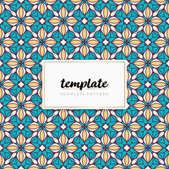 Colorful mandala seamless pattern vector