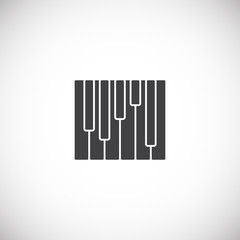 Equalizer related icons set on background for graphic and web design. Creative illustration concept symbol for web or mobile app