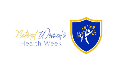 Vector illustration on the theme of National Women's health week begins on Mother's Day each year.