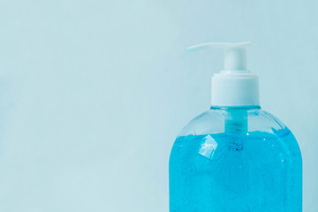 Hand sanitizer alcohol gel rub clean hands hygiene prevention of coronavirus virus outbreak. Hand sanitizer gel for hand hygiene corona virus or covid-19 protection.